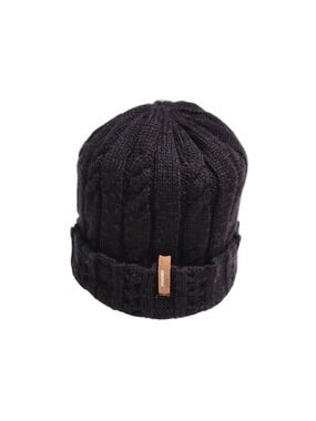 Burton Beanie Black Cable Knit One Size